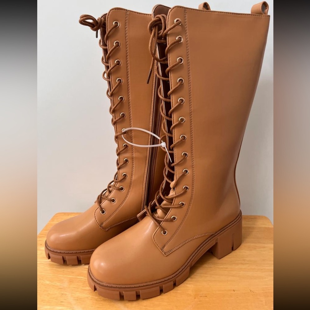 Lace Up Brown Boots
